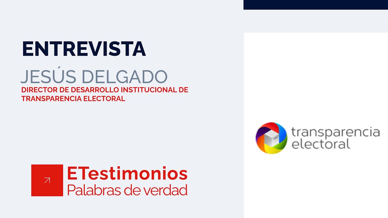 Jesús Delgado, Director de Desarrollo Institucional de Transparencia Electoral, comparte su visión respecto a los desafíos del voto electrónico en la región de Latinoamérica.