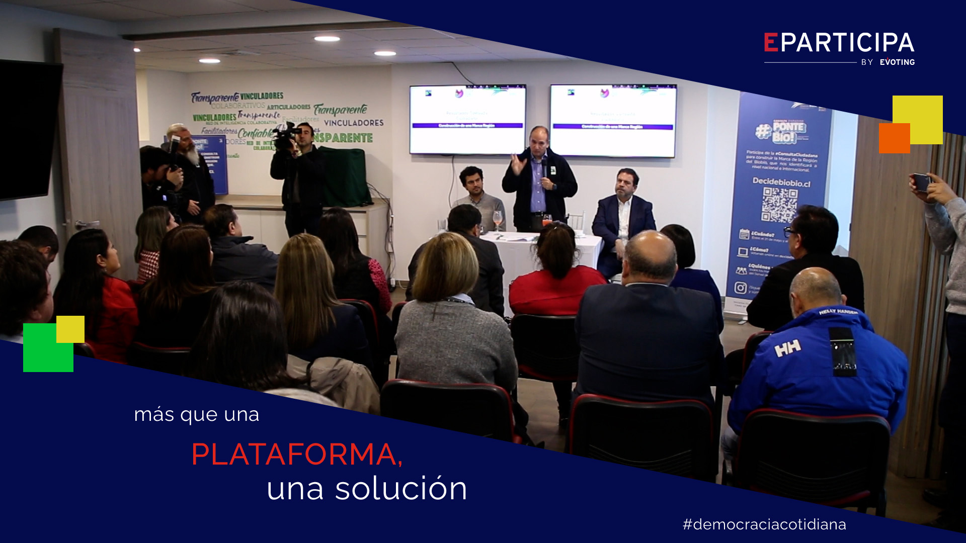 “Consulting the citizens is very important and EVoting assures us an open, safe and serious consultation“. Rodrigo Díaz, Governor of the Biobío Region (Chile), highlighted the process carried out with the EParticipation platform.“