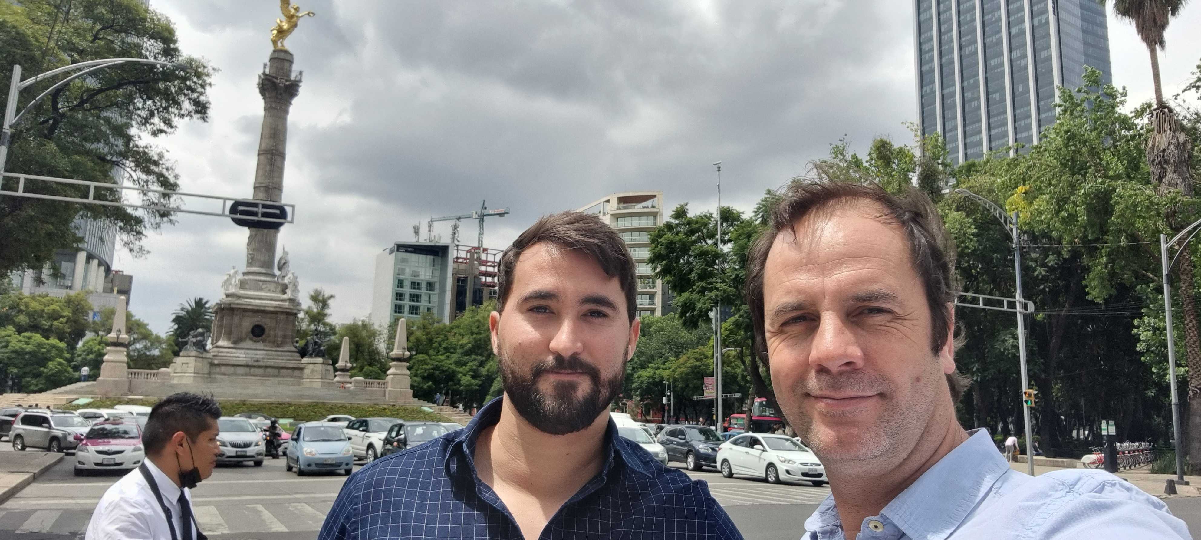 Tomás Barros, General Maganer of EVoting, and Enrique Rojas, Key Account Manager, in Mexico
